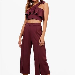 Adorable 2 Piece Pants and Crop Top Set Brand New